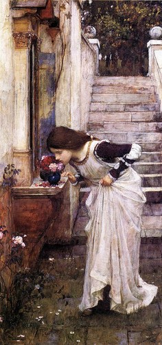 Art John William Waterhouse The Shrine Giclee Druck Leinwand - Bild 1 von 1