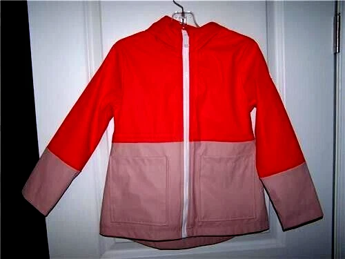 Impermeabile bambina Michael Kors taglia 5 6 full zip con cappuccio nuovo con etichetta SAKS