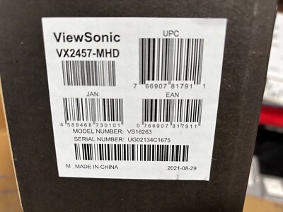 ViewSonic VX2457-­MHD 24'' 1080p Monitor
