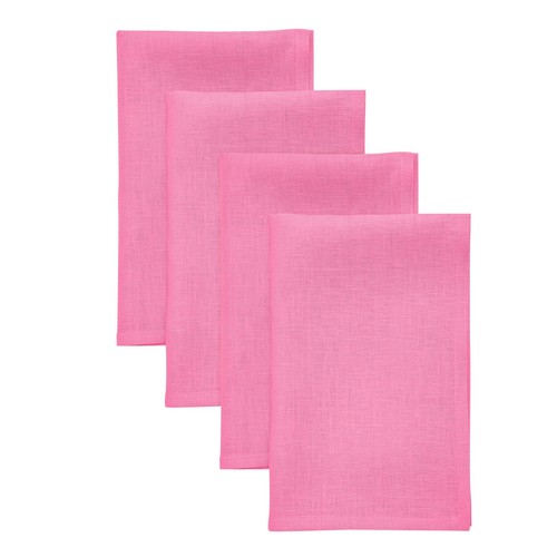 Solino Home Linen Dinner Napkins Square Set of 4 for Fall Solid, Fete 20x20 In - Picture 68 of 155