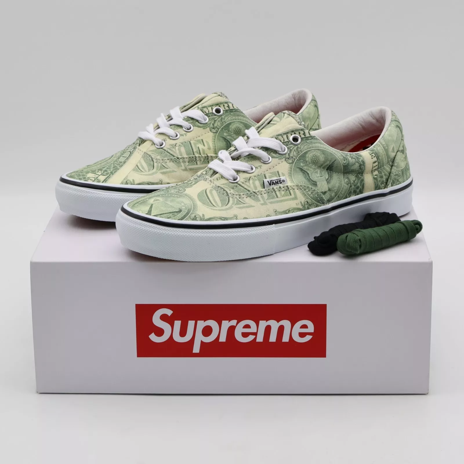 VN0A5FC9GRN Supreme Vans Doller Era vert blanc (hommes)