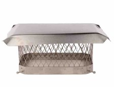 Master Flow 9 in. x 13 in. Galvanized Steel Fixed Chimney Cap in Silver