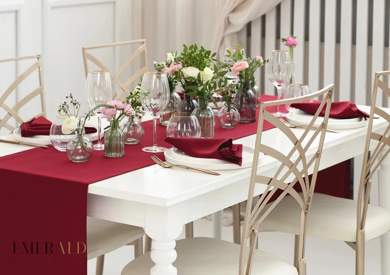 50 Piece Marron Color Cotton Napkin Rustic table Cloth Family Event Table Napkin - Image 3 of 4