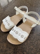 Gymboree Little Girls Sandals Size 10 White