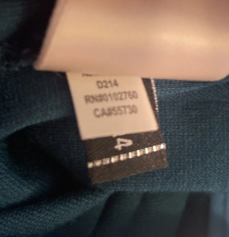 Abito Kate Spade Racquel Shift colorblock blu e verde acqua taglia 8 zip posteriore giorno a notte