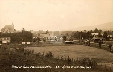 View at Twin Mountain NH New Hampshire 1913 RPPC Photo Postcard COPY