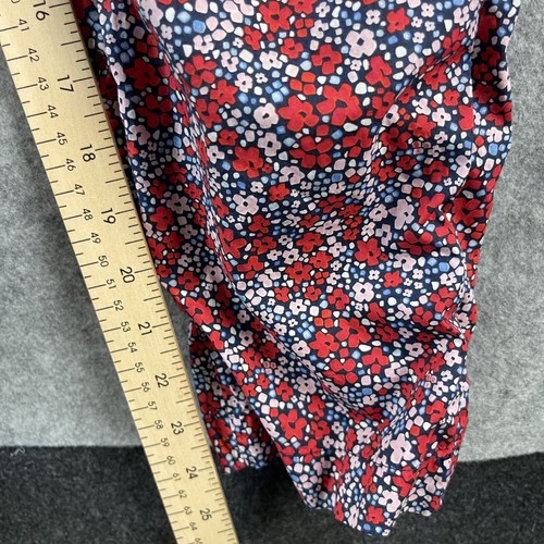 J Crew Crewcuts Jumpsuit Girls 14 Floral Puff Sleeve Gold Button Cotton Colorful - Picture 8 of 16