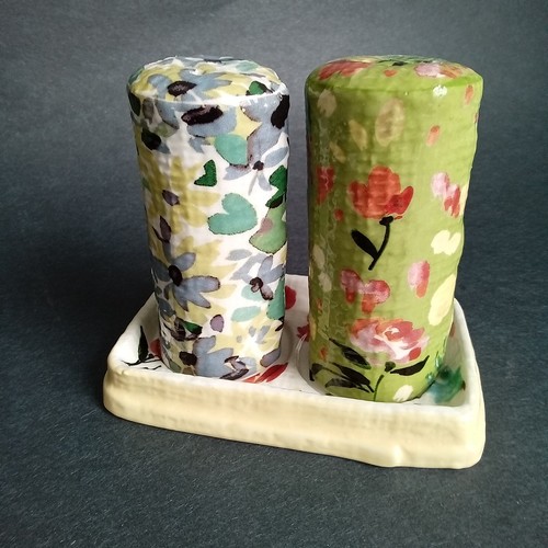 Anthropologie Appoline Floral Salt & Pepper Shaker Set - Picture 3 of 7