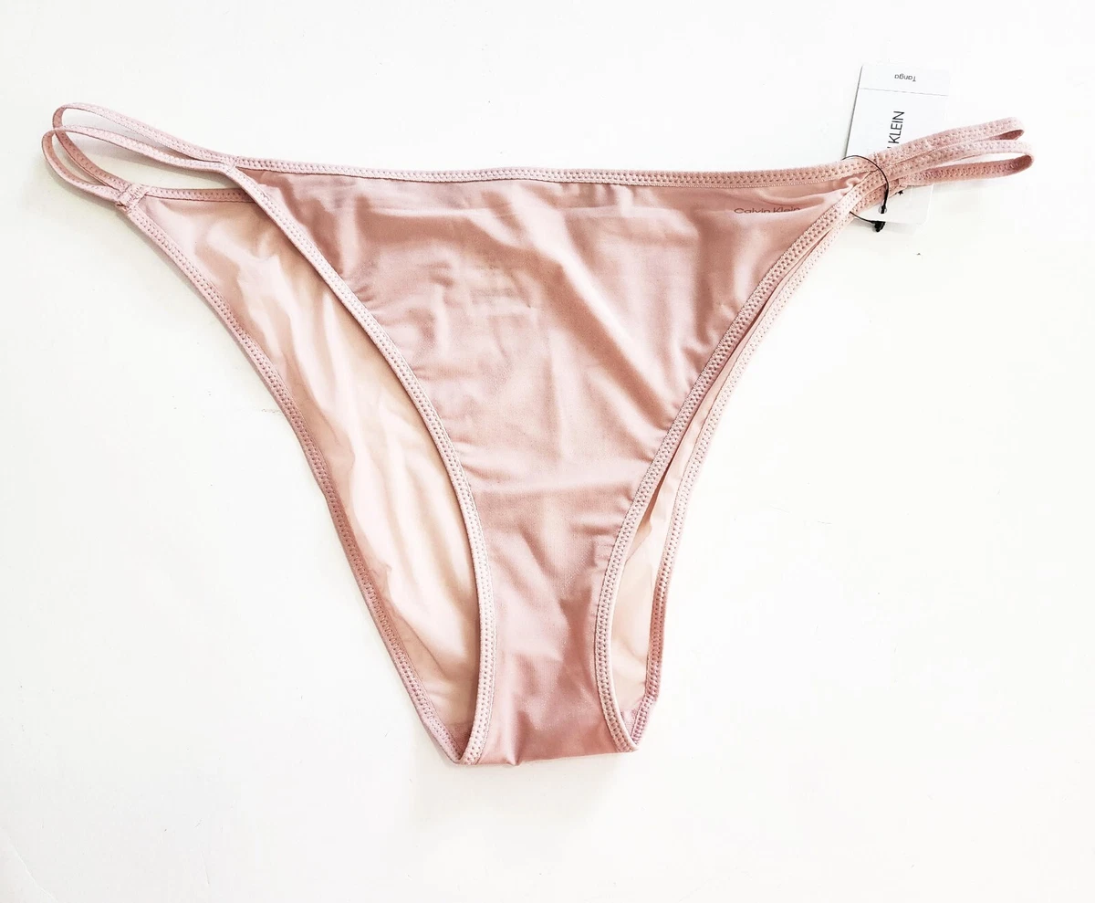 Calvin Klein Sheer Marquisette High Leg Tanga Underwear QF6730 Sz