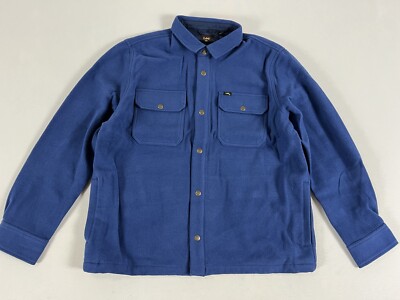 LEE 101 WOOL OVERSHIRT LAKE BLUE XL NWT