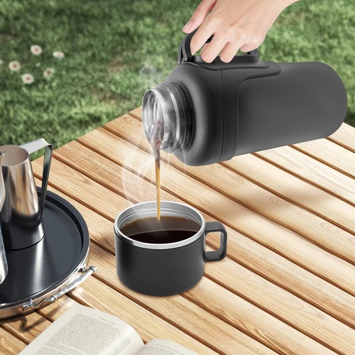 2.11QT Stainless Steel Insulated Water Bottle Coffee Water Sport Water Bottle