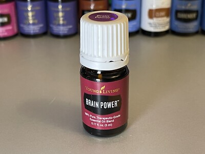 Young Living  Brain Power  Essential Oil Blend 5 ml - SEALED (Approx. 70% Full)