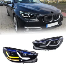 2X LED Sequential Turn Signal Headlights Lamp For BMW 5 Series GT F07 5GT 11-17