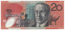 2007 CIRCULATED LAST PREFIX TWENTY DOLLAR NOTE - STEVENS/HENRY (JC 07 677113)