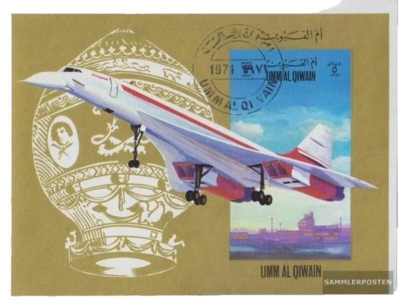 Sellos usados de la aviación Emiratos Árabes Unidos