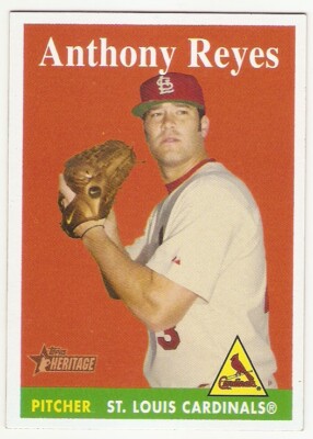 ANTHONY REYES 2007 TOPPS HERITAGE 41 ST. LOUIS CARDINALS SHORT PRINT SP ...