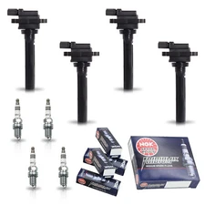 4 Ignition Coil & 4 NGK Iridium Spark Plug for 1999 Suzuki Vitara l4 2.0L UF237