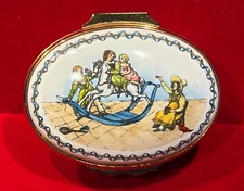 Halcyon Days English Enamels Centenary of the NSPCC Limited Edition Trinket Box