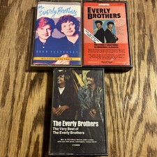 Lot of 3 Everly Brothers Cassettes Very Best-Born Yesterday- Original Classics