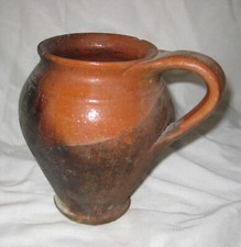  pignata pentola tegame  brocca antica fagioliera da caminetto in terracotta