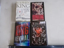 4 STEPHEN KING # HC W/DJ HORROR FICTION NONFICTION SLEEP REVIVAL BARE BONES
