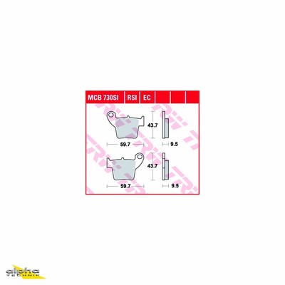 TRW Bremsbelagsatz MCB730RSI CRM450  CRE125