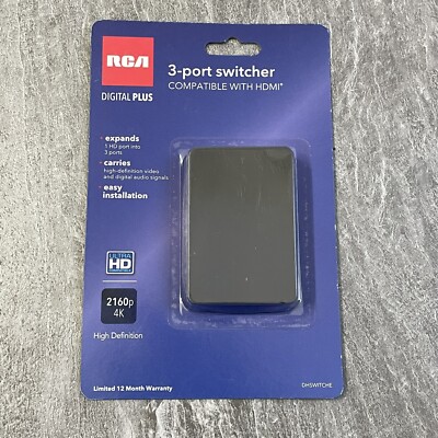RCA 4K Digital Plus 3-Port HDMI Switcher