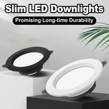 Led Recessed Downlight Ceiling Spotlight 220v White Light Bulb 9w 12w Modern 18w