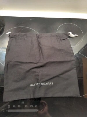 Harvey Nichols Black Canvas Dust/Storage/Travel/Wash Bag with Draw Strings New - Image 1 of 3