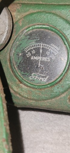 Ford Model T/A 16" Rubber Steering Wheel 4 Spoke Metal Vintage W Gauge Dash - Picture 11 of 13