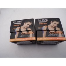 OK Tape Original Kinesiology Tape Precut Classic Black 2 Inch x 16ft 2 Pack 0.92 per gallon
