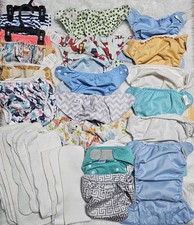 Massive Cloth Diapering Lot Cloth Swimmers Inserts  MORE See Description 