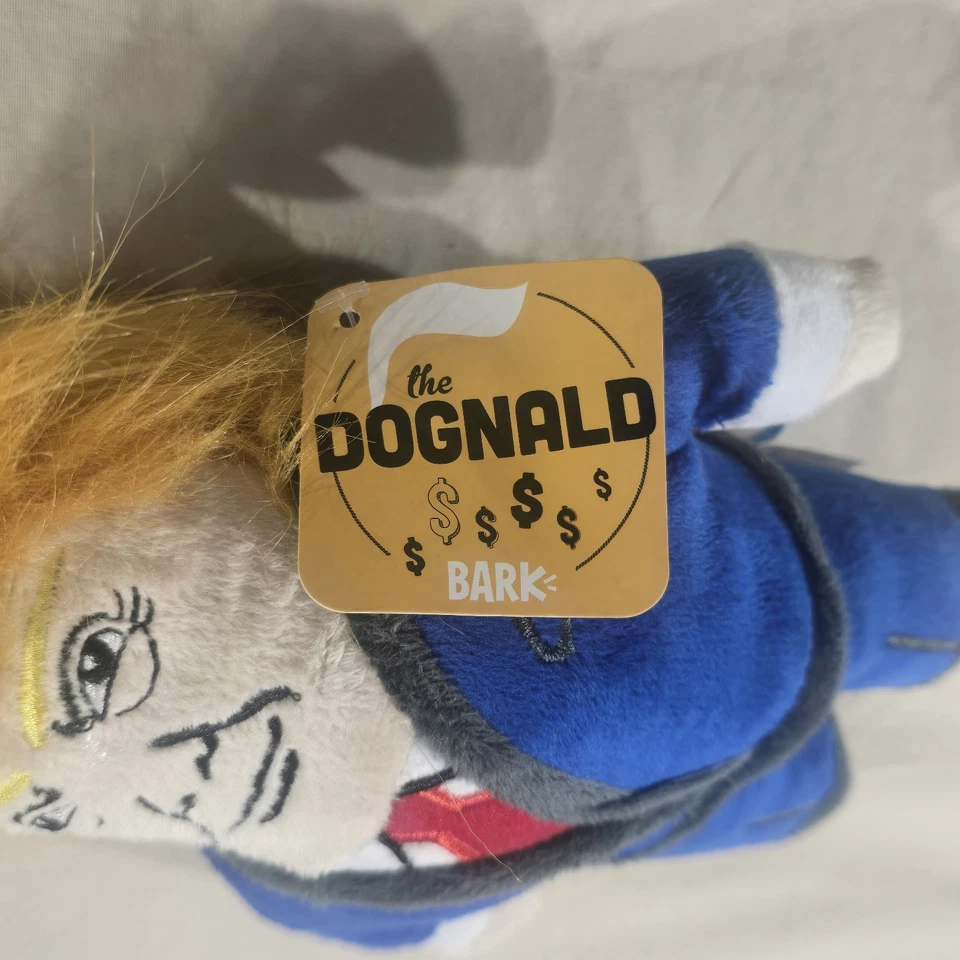 Donald Trump Barkbox Perro Juguete Dognald Con Chirrido - NUEVO Foto 3 de 4