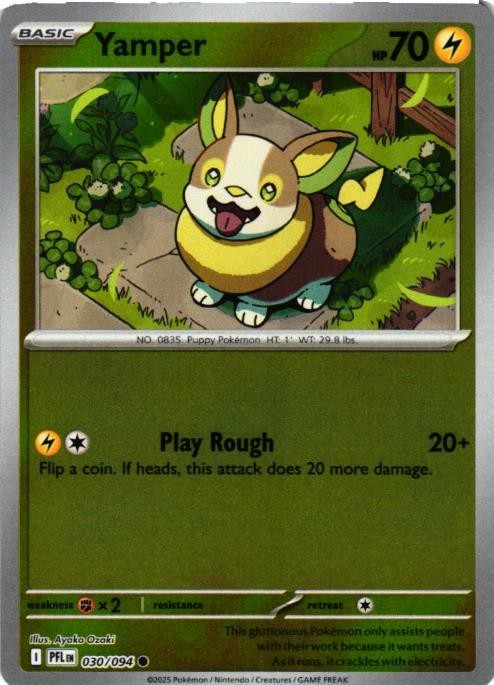Yamper - Reverse Holo 030/094 ME02: Phantasmal Flames NM