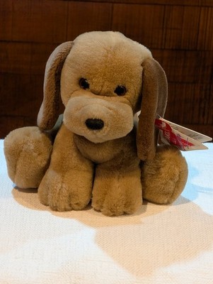 Vintage Dakin Baby Things Stuffed Musical Dog Plush Animal Moves Plays Music 8''