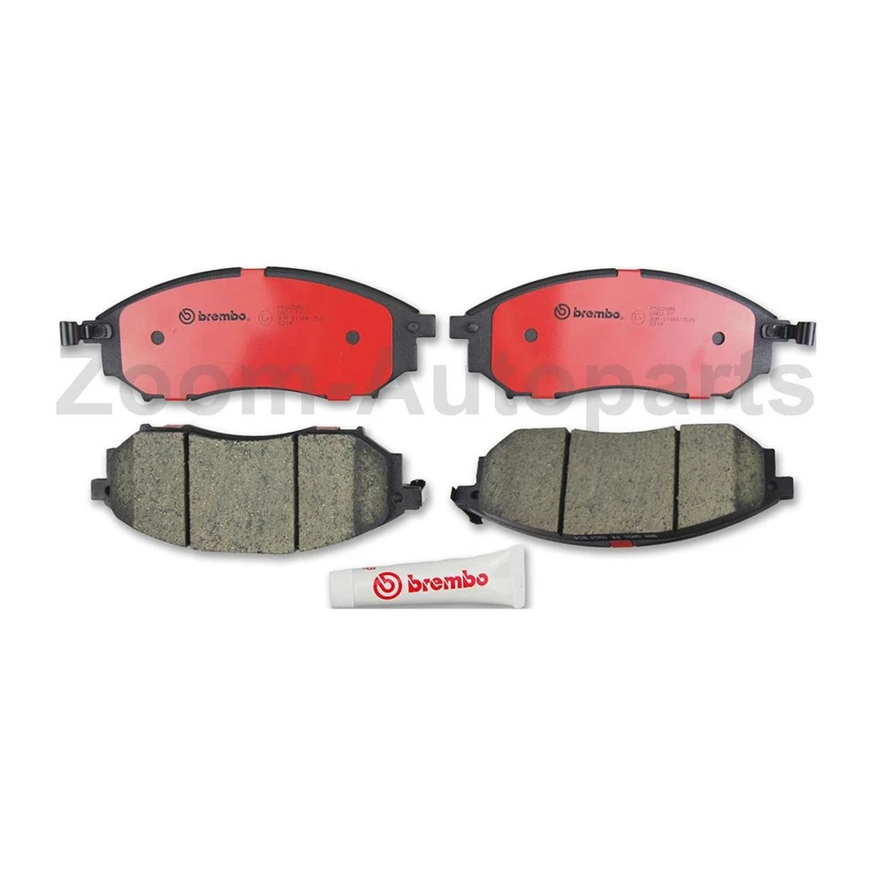 Kit de rotores de freno delanteros y pastillas de freno Brembo OE para Infiniti M45 2003 2004 Foto 3 de 4