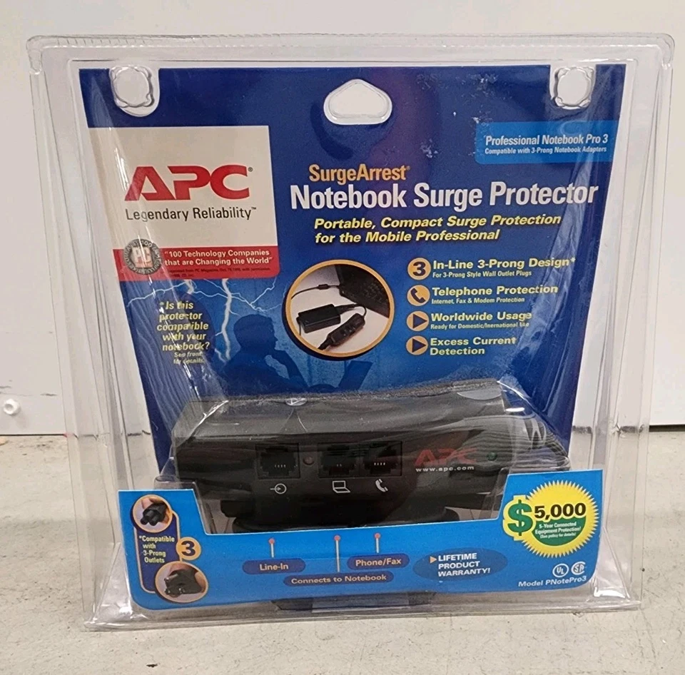 APC SurgeArrest Notebook Surge Protector - Model PNotePro3 Brand New - Image 4 of 4