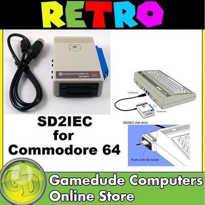 SD2IEC Commodore 64 Floppy Drive Emulator with Reset button Requires SDcard [i03