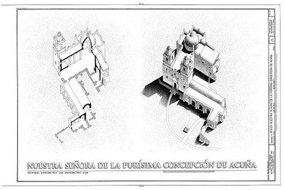 HABS TEX,15-SANT.V,1- sheet 2 12 - Mission Nuestra Senora de La Purisima