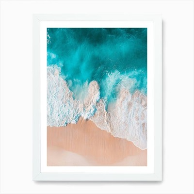 Aerial View Of A Beach 17 Art Print Framed Wall Art Poster Canvas Print Picture