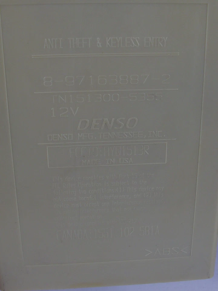 1998-2002 Isuzu Trooper OEM ABS Control & Anti-Theft  Module with Bracket OEM - Image 2 of 4