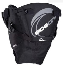 Side On Kitesurf Windsurf Race Seat Harness With Spreader Bar Black Gray