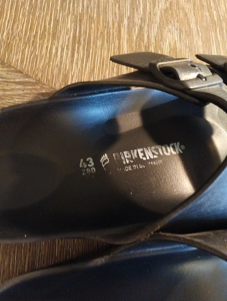 Sandalias BIRKENSTOCK negras sintéticas con doble correa punta abierta para hombre 10  Foto 2 de 4