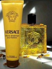 Versace Men's Eros Energy 2pc Gift Set 3.4 Eau de Parfum 5.0 Bath & Shower Gel 