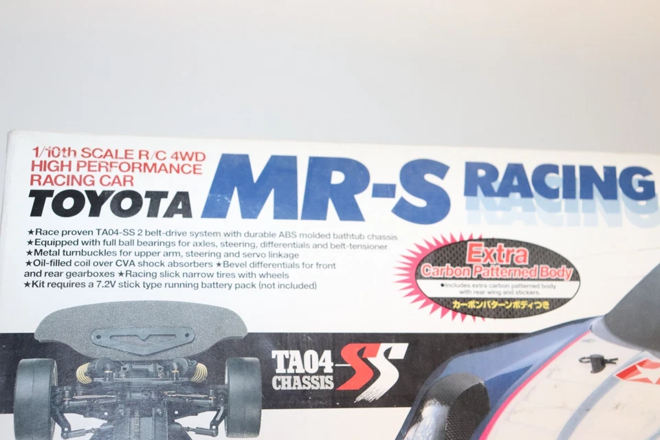 Tamiya Vintage RC Modell 58290 Toyota MR S Racing 4WD TA 04 Chassis 1:10 OVP - Bild 3 von 4