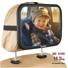 Baby Car Mirror Most Stable Backseat Mirror with Premium Matte BLACK