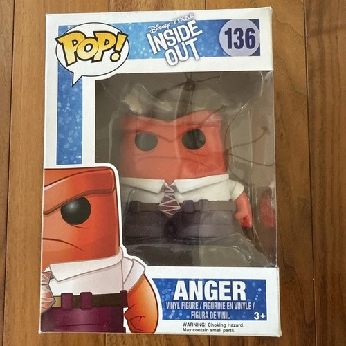 Funko Pop! Vinyl Pixar Anger #136 Disney Inside Out Figure
