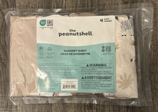 The Peanutshell Baby Bassinet Sheets 4-Pack - Soft, Oval  Bassinet, Brown