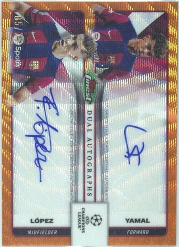 2023 Topps Finest Lamine Yamal Orange /25
