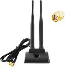 Vecys 2.4 5.8G WiFi Antenne MIMO Omnidirektionaler Signalverstärker Magnetfuß